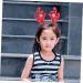 FRCOLOR 1pc Fancy Hairband Deer Antler Head Band Reindeer Hair Hoop Deer Hair Clips Glitter Christmas Party Glitter Snowflakes Hairband Mistletoe Headband Xmas Hair Band Red Girl Miss Horn 26X18CM Red - Buy Online on GoSupps.com