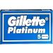 50 Pack Gillette Double Edge Platinum Stainless Steel Safety Razor Blades for Men - Buy Online on GoSupps.com