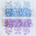 6 Grids Steel Ball Mixed Size Gold Silver Nail Art Decoration Acrylic Flower Nail Rhinestones Nails Charms(2)