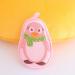 Kids Shower Sponge Kids Body Washer | Natural Bath Sponges in Cute Shapes | Cute Bath Sponge Soft Body Scrubber for Kids Shower Sensitive Skin Pink Penguin - Buy Online on GoSupps.com