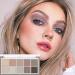 Miniling 10-Color Matte Nude Eyeshadow Palette with Professional Brush - Long-Lasting Neutral Eye Makeup for Easy Application (04) - Buy Online on GoSupps.com