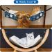 Reversible Cat Hanging Hammock - Soft Breathable Pet Bed for Cats, Dogs, Rabbits - Adjustable Straps and Hooks - Plaid Medium - 2 Pieces - Buy Online on GoSupps.com