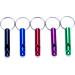 HWYDTGS 5pcs Aluminum Whistle Key Chain Set - Hiking Camping Survival Emergency Whistles in Black/Blue/Red/Purple/Green - Buy Online on GoSupps.com