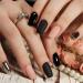 48 Matte Coffin False Nails Set with Glue, Files & Wooden Stick - Black | Women's DIY Nail Art Kit - Buy Online on GoSupps.com