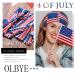 Olbye 4th of July Headbands - Patriotic USA Hair Accessories | American Flag Wide Turban Headband | Non Slip Elastic Hairband in Red, White, Blue | Stars and Stripes Independence Day Party Decor - Buy Online on GoSupps.com