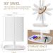 Trifold Makeup Mirror with Lights - 3 Color Modes, 52 LED, 1X 2X 3X Magnification - Touch Control, Dual Power Supply - Portable Vanity Mirror - Buy Online on GoSupps.com