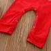 Geagodelia Baby Boy Christmas Romper Overall Jumpsuit 3-6 Months Red - Elk | My First Christmas Outfit - Buy Online on GoSupps.com