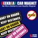 GEEKBEAR Baby on Board Magnet (Yellow/Black) - Reflective Bumper Safety Warning Sign - Buy Online on GoSupps.com