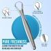 Buy Stainless Steel Tongue Cleaner & Scraper - Cure Bad Breath | Hygienic & Medical Grade for Adults & Kids | 2 Pcs 30g - Buy Online on GoSupps.com
