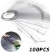 100 Clear Fake Nail Display Board | Nail Polish Swatches with Stickers - Buy Online on GoSupps.com