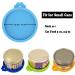COMTIM Small Cat Food Can Lids - 2 Pack Silicone Covers for 3 oz Cans - Blue/Green - Buy Online on GoSupps.com