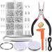 PAXCOO Jewelry Making Supplies Kit - Jewelry Repair Tool with Accessories Jewelry Pliers Jewelry Findings and Beading Wires for Adults and Beginners
