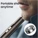 USB Rechargeable Electric Nose Hair Trimmer for Men - Washable Nose & Ear Clipper in Black - Buy Online on GoSupps.com