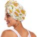 Orange Dry Hair Cap - 2 Piece Quick Dry Towel Set with Button Headband | Super Absorbent & Comfortable for International Shipping - Buy Online on GoSupps.com