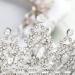 Jovono Wedding Rhinestone Tiara Crown - Silver Crystal Headband Accessories for Women & Girls | Elegant Bridal Jewelry - Buy Online on GoSupps.com
