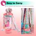 YOYTOO Kids Unicorn Water Bottle - 22oz BPA Free with Straw/Lanyard | Leak-Proof Locking Lid for School, Sport, Travel - Boys & Girls - Buy Online on GoSupps.com