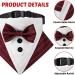 Mioyoow Adjustable Formal Dog Bandana Collar - Tuxedo Wedding Bib for Small to Medium Dogs - Blue Triangular Dog Scarf with Fly D-Ring - Buy Online on GoSupps.com