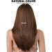 HAIRCUBE Brown Long Straight Wigs with Fringe for Women - Perfect for Daily Wear - Buy Online on GoSupps.com