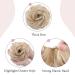 Hair Extensions - Interchangeable Ponytail & Updos | Dark Blonde to Bleaching Blonde Voluminous Hair Tie (45g) - Buy Online on GoSupps.com