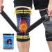 beister 1 Pair Knee Compression Sleeves with Adjustable Straps for Men & Women Professional Knee Support Brace for Meniscus Tear Arthritis Sports Joint Pain Relief Running Basketball Black-1 L