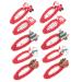 FOMIYES 5 Pairs Christmas Hair Clips Deer Horn Barrettes Resin Hair Clip Kids Holiday Hair Clips Santa Hair Clip Cartoon Design Hairpins Kids Hairpin Antlers Pair Clip Child Nylon
