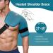 Comfytemp Shoulder Heating Pad for Rotator Cuff Pain Relief - 3 Heat Settings, Auto-Off Feature - Heated Shoulder Brace for Frozen Shoulder - Blue/Green - Buy Online on GoSupps.com