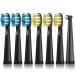 7 Pack Dnsly Electric Toothbrush Heads Compatible with Dnsly Fairywill Toothbrush Heads FW-507/508/551/917/959, Compatible with ATMOKO HP126A Black