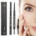 Eyebrow Care Kit - Highly-Pigmented Precision Pencil Eyeliner Waterproof Eyeliner with Trimmer and Brush Beginner Friendly Eyebrow Grooming Tool for Home Men Women Eye Makeup 1 count (Pack of 1)