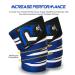 XR Knee Wraps 78 Elasticated Straps for Weightlifting | IPL & USP Approved, No-Slip Design for Squats, Powerlifting | Blue-White (Pair) - Buy Online on GoSupps.com