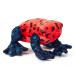 Zappi Co 100% Recycled Plush Poison Dart Frog Strawberry Red/Black Toy (15cm Width) Stuffed Soft Cuddly Eco Friendly animals Collection For New Born Child First kid Poison Dart Frog Strawberry Red / Black
