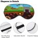 Retro Video Game Sleep Mask - Adjustable Strap Eye Cover for Sleeping and Travel - Buy Online on GoSupps.com