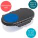 b.box Silicone Food Storage Container with Two Sealed Compartments - Reusable Snack Box for Kids (Blue Slate) - Buy Online on GoSupps.com