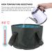 Lurrose Foldable Foot Spa Bucket | Portable Foot Bath for Relaxation & Travel | Heated Nylon Spa Pool - Buy Online on GoSupps.com