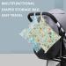 Waterproof Reusable Baby Cloth Diaper Wet Dry Bag Organizer | Zoo + Fox and Bear Design - Buy Online on GoSupps.com
