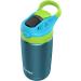 Contigo Aubrey Kids Stainless Steel Water Bottle with Spill-Proof Lid Cleanable 13oz Kids Water Bottle Keeps Drinks Cold up to 14 Hours Blue Raspberry/Cool Lime - Buy Online on GoSupps.com