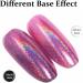 Holographic Nail Varnish - Chrome Nail Polish - Red Shimmer Glitter Polish - Air Dry Rainbow Reflective Laser Nail Varnish - No Need UV Lamp Long Lasting Gifts For Women Girl - Buy Online on GoSupps.com