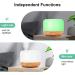Moisturnt 500ml Aroma Diffuser with Remote Control - Ultrasonic Humidifier in Yellow Wood Grain | Enhance Your Space with Aromatherapy - Buy Online on GoSupps.com