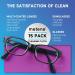 Metene 15 Pack Microfiber Cleaning Cloths - Glasses, Phone, Screens, Camera Lens Cleaner - Dark Purple - Buy Online on GoSupps.com