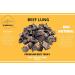 DEHYDRATED Beef Lung for Dogs - Beef Lung Dog Treat - (Flat 448 Grams) - 100% Natural Beef Dog Treats - Single Ingredient - Buy Online on GoSupps.com