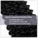 Affordable Afro Braid Hair Extensions | Realistic Water Wave Crochet Weaving Braids | 14 (35cm) Raven Black - 100g - Buy Online on GoSupps.com