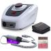 Nail Drill Set Electric Nail Drill 32W 35000 RPM Manicure and Pedicure Kit with LCD Speed Control Display Portable Nail Tools Great Nail Grinding Effect Set1 incomparable123