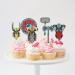 Vikings Themed Happy Birthday Cupcake Toppers 18-PC Set - Perfect Barbarian Pirate Themed Birthday Party Nordic Viking Themed Party or Baby Shower Party Decorations for Boys and Girls - SugarGera - Buy Online on GoSupps.com
