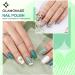 Glamonade Dark Green Misty Grey Nail Polish Set - 10-Free Non Toxic Water Based 0.24 oz 6 Colors Kit for Beginners - Buy Online on GoSupps.com