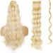 Ponytail Extensions Body Wave Ponytail Hair Extension Clip in Long Wavy Curly Ponytail Extension 24 Inch Wrap Around Synthetic Fake Hair Ponytail Hairpiece for Women for Women(Color:1BH613) 24inch 1BH613 - Buy Online on GoSupps.com
