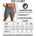 CANGHPGIN Men's Quick Dry Cargo Shorts - Dark Grey, Medium - Buy Online on GoSupps.com