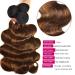 UNICE Brown Highlight Body Wave Human Hair Weave Bundle - Brazilian Remy Hair Ombre Blonde Wavy Weaves - TFB30, 16 18 20 Inch - Buy Online on GoSupps.com