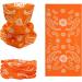 Buy Smehcf 4 Multi-Purpose Bandanas | Women & Men's Headbands | Breathable Reusable Face Masks & Neck Cuffs - Red Orange Green Yellow Cashew Flower - Buy Online on GoSupps.com