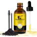 KLLALO Organic Black Cumin Seed Oil 60 ml Glass Bottle + Pipette + Brush for Hair Loss Acne and Blackheads Black Seed Oil - Buy Online on GoSupps.com