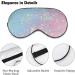 Fantasy Colorful Paint Splash Sleep Mask for Women | Adjustable Eye Shades with Elastic Strap - Shop Now - Buy Online on GoSupps.com
