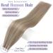 Fshine 20 Remy Human Hair Tape in Extensions 20 Inch - Highlighted Color 18 Ash Blonde and 22 Light Blonde - 20 Pieces 50 Gram Adhesive Tape Hair - #18/22(P18/613) - Buy Online on GoSupps.com